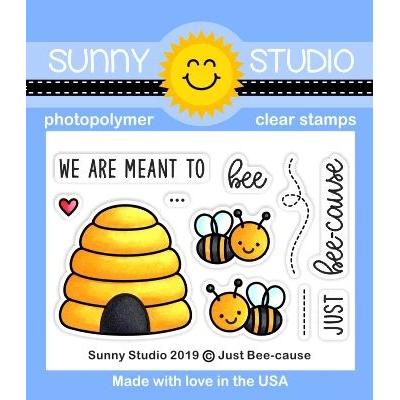 Sunny Studio Clear Stamps - Just Bee-Cause